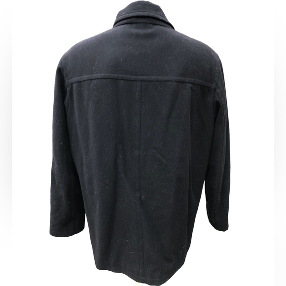 J. Crew Black Wool Cotton 5 Button 4 Pocket Coat - Picture 3 of 10